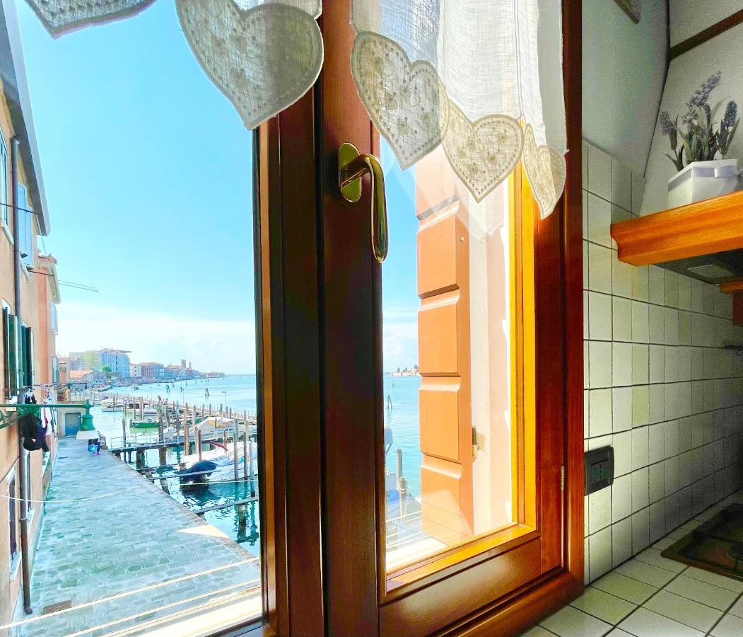 Ca' Monica Panoramic-Canal View, Biennale Benátky Exteriér fotografie